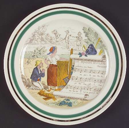 French Opera Reproductions Dinner Plate