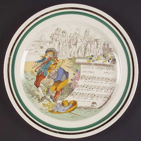 French Opera Reproductions Dinner Plate