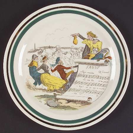 French Opera Reproductions Salad Plate