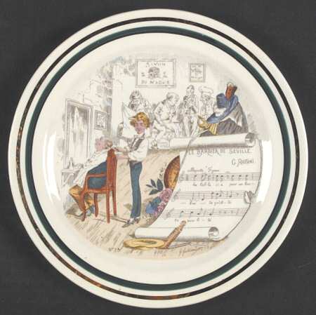 French Opera Reproductions Salad Plate