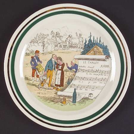 French Opera Reproductions Salad Plate