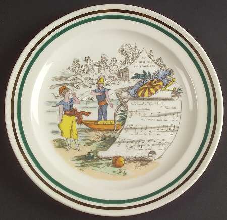 French Opera Reproductions Salad Plate