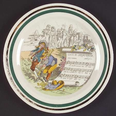 French Opera Reproductions Salad Plate