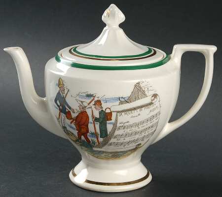 French Opera Reproductions Teapot & Lid