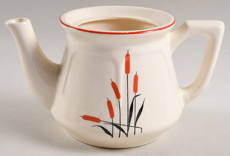 Cattail (Mt Vernon) Teapot No Lid