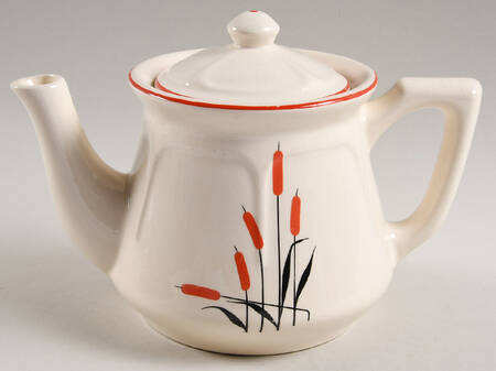 Cattail (Mt Vernon) Teapot & Lid