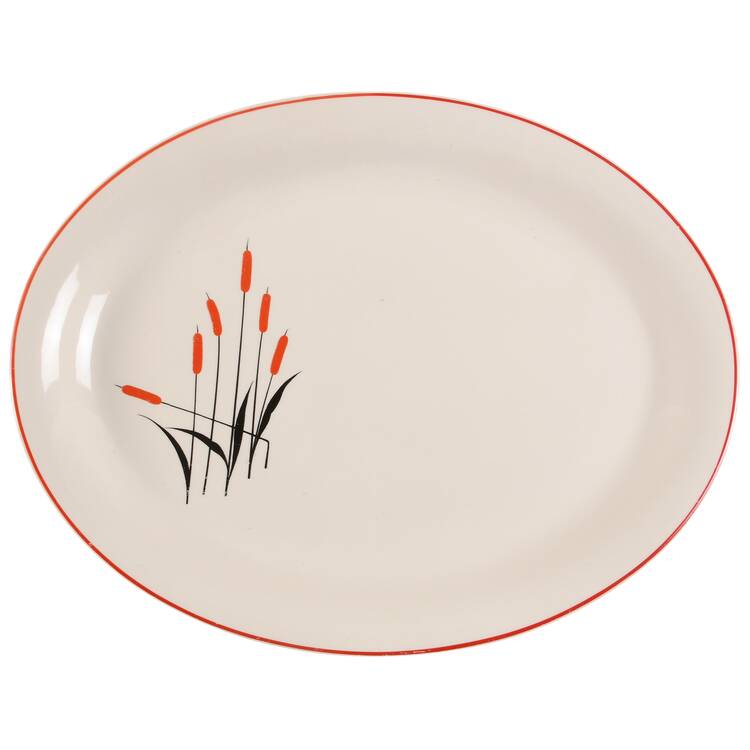 Cattail (Mt Vernon) 13" Oval Serving Platter