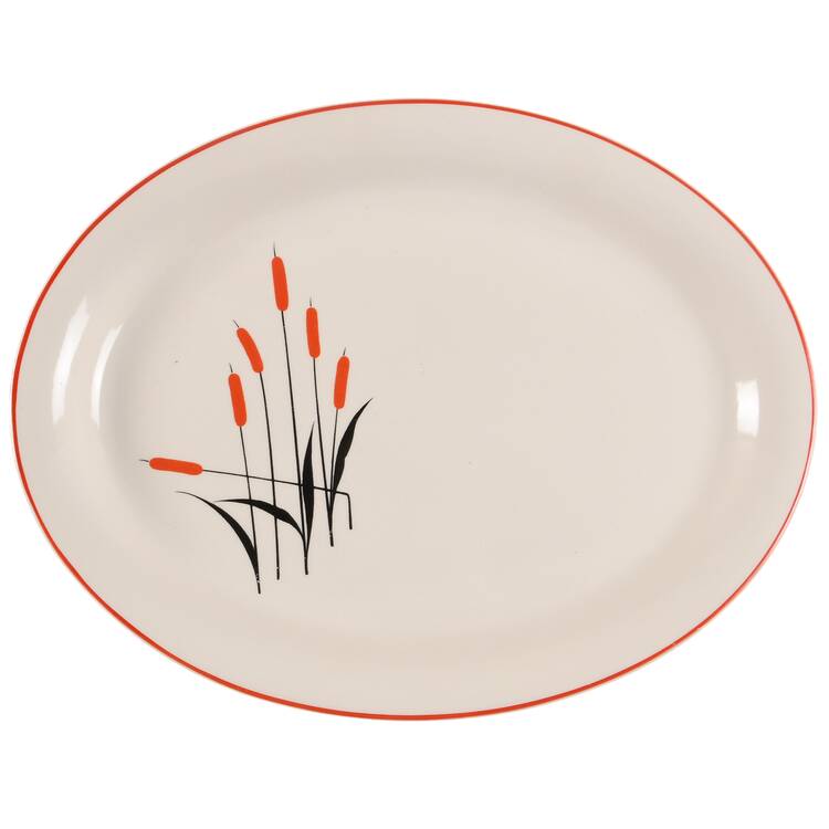 Cattail (Mt Vernon) 11" Oval Serving Platter