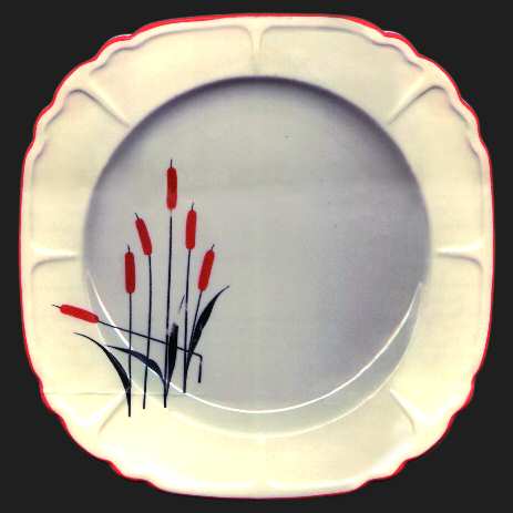 Cattail (Mt Vernon) Square Dinner Plate