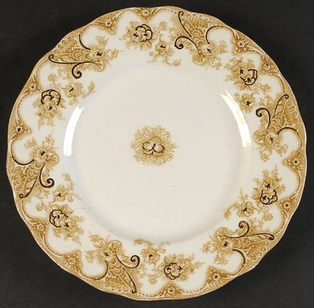 Victoria Tan Salad Plate