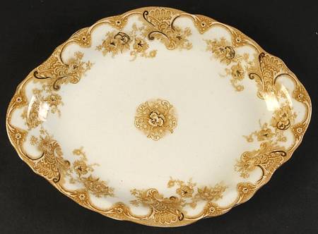 Victoria Tan 10" Oval Serving Platter