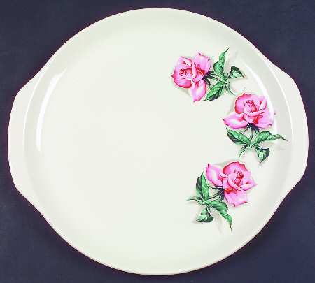 Rose 13" Handled Chop Plate (Round Platter)