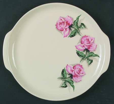 Rose Handled Cake Plate