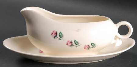 Rose Gravy Boat & Underplate