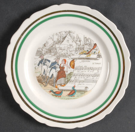 French Opera Reproductions Salad Plate