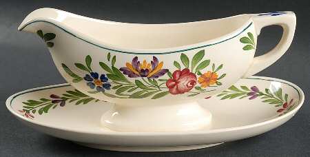 Rusticana Gravy Boat with Attached Underplate