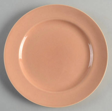 Camwood Ivory Coral Luncheon Plate