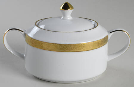 Timeless Treasures Gold Sugar Bowl & Lid