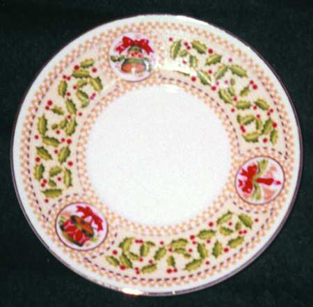 Christmas Tapestry Saucer