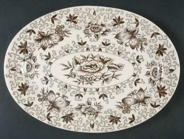 Dutch Garden 12" Oval Serving Platter