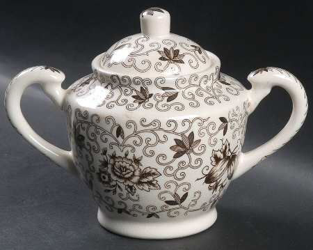 Dutch Garden Sugar Bowl & Lid