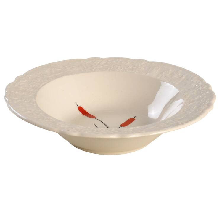 Cattail (Old Holland) Rim Fruit/Dessert (Sauce) Bowl