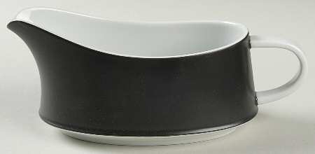 Contempo Frost Black Gravy Boat