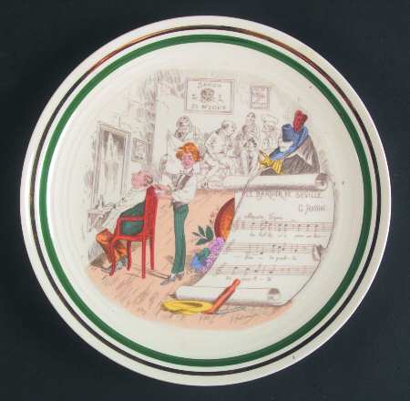 French Opera Reproductions Salad Plate