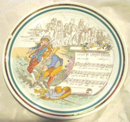 French Opera Reproductions Saucer for Flat Cup