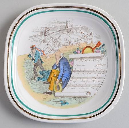 French Opera Reproductions Square Bread & Butter Plate