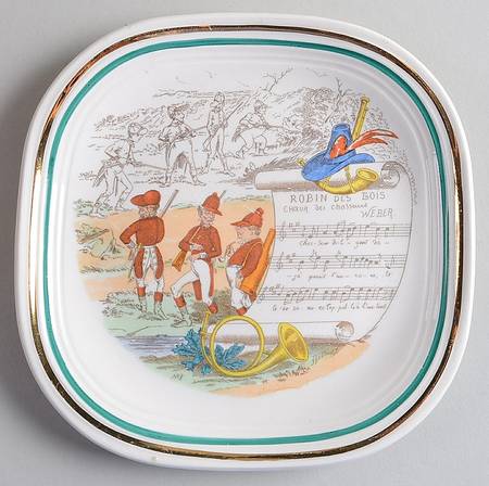 French Opera Reproductions Square Bread & Butter Plate