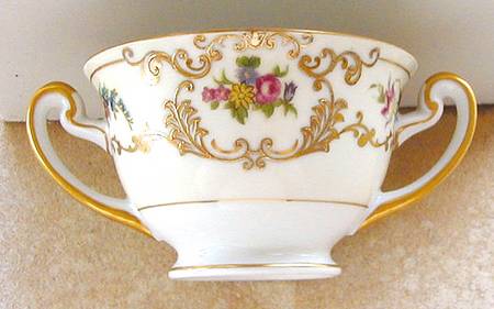 Dresden Footed Bouillon Cup
