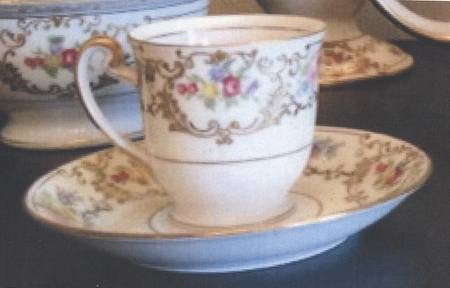 Dresden Flat Demitasse Cup & Saucer Set
