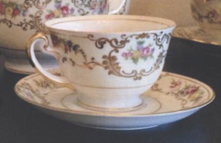 Dresden Footed Cup & Saucer Set