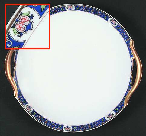 UNC4 Handled Cake Plate