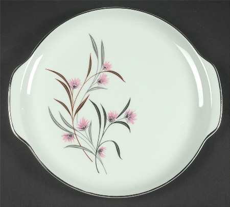Strawflower Handled Cake Plate