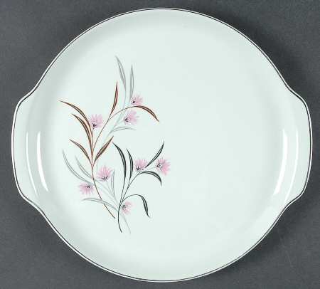 Strawflower Handled Cake Plate