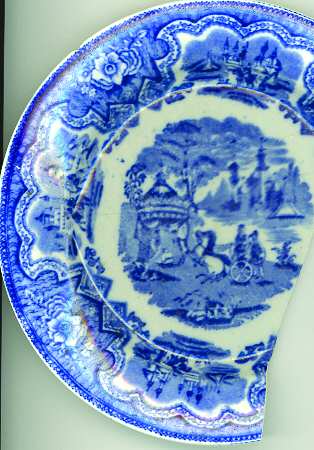 Damascus Blue Dinner Plate