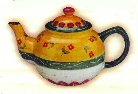 Garden Path Teapot & Lid