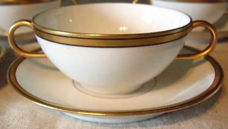 UNC163 Flat Cream Soup Bowl & Saucer Set