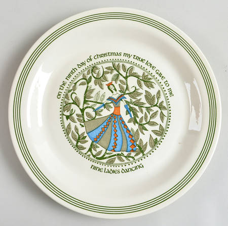 Twelve Days of Christmas Dinner Plate