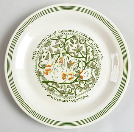 Twelve Days of Christmas Dinner Plate