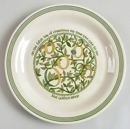 Twelve Days of Christmas Dinner Plate