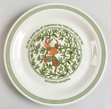 Twelve Days of Christmas Dinner Plate
