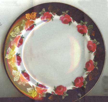 Damask Rose Salad Plate