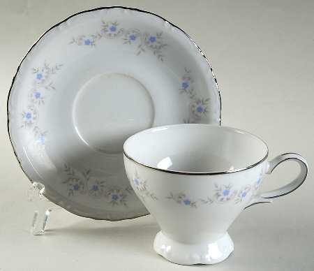 Springtime Footed Cup & Saucer Set
