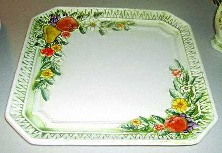 Fruit Fantasia Square Dinner Plate