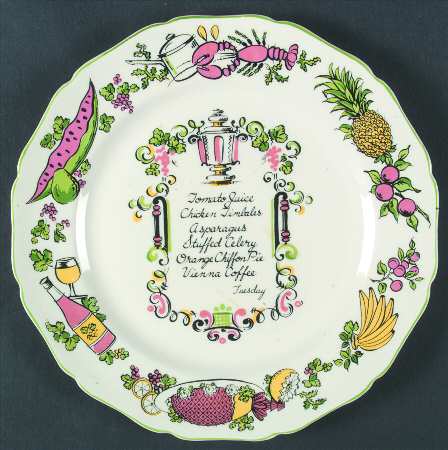 Gourmet Multicolored Dinner Plate
