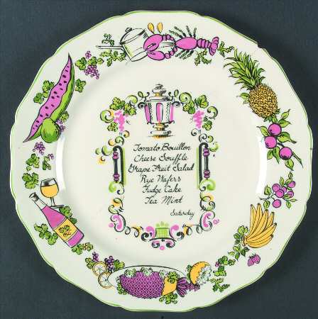 Gourmet Multicolored Dinner Plate