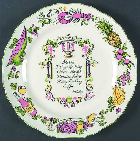 Gourmet Multicolored Dinner Plate